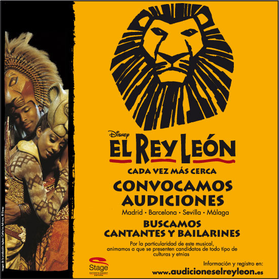 Siguen las audiciones para el musical de El Rey León | hablemosdedisney